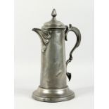 JAMES DIXONS & SONS, a good large Art Nouveau pewter lidded jug. 14ins high.