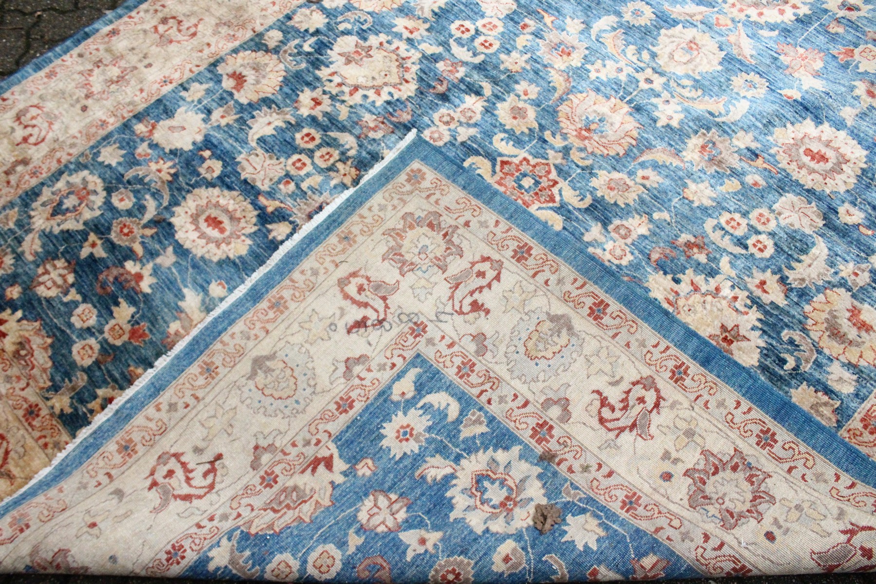 A ZIEGLER CARPET, 20th century, pale blue ground with stylised palmettes and floral decoration - Image 5 of 5