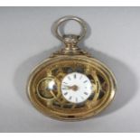 A SUPERB OPEN ESCAPEMENT OVAL POCKET WATCH by C. SELLNER IN WIEN. 2ins long.