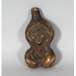 A BRONZE EROTIC GIRL. 4.25ins high.