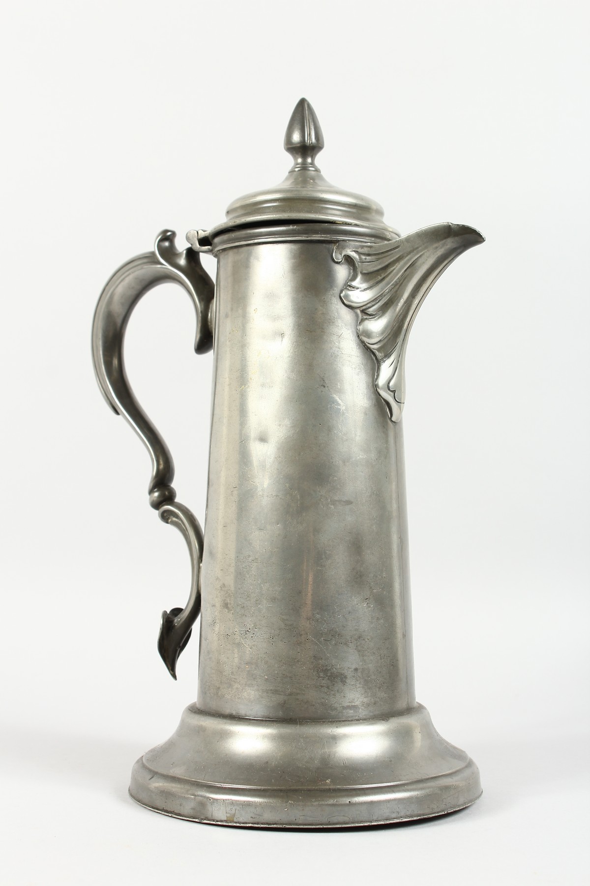 JAMES DIXONS & SONS, a good large Art Nouveau pewter lidded jug. 14ins high. - Image 3 of 7