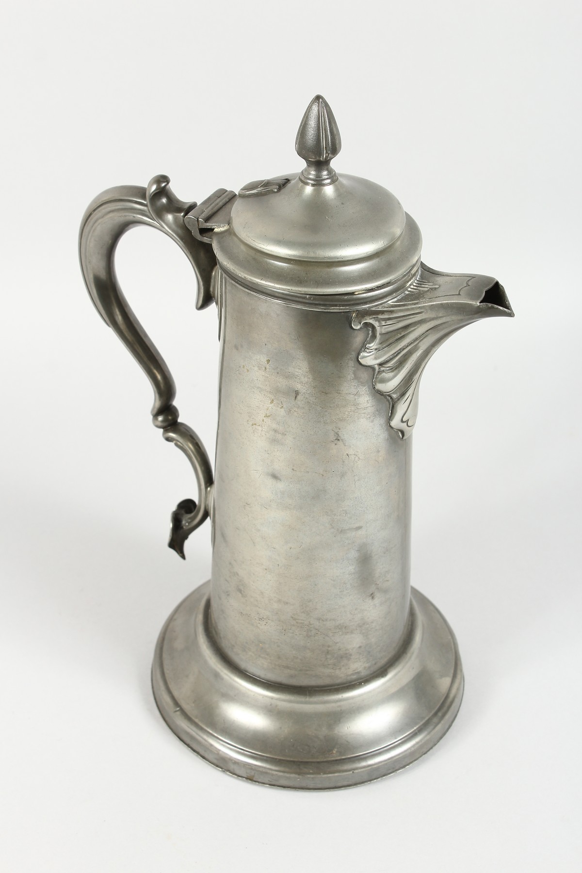 JAMES DIXONS & SONS, a good large Art Nouveau pewter lidded jug. 14ins high. - Image 2 of 7