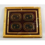 A JAPANESE MEIJI / TAISHO LACQUER FRAMED PANELS IN THE MANNER OF NAMIKI , each plaque decorated with