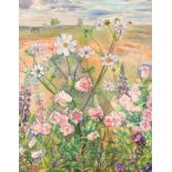 Maurice Bouillot (1869-1985) French, A study of wildflowers with stems depicting the star of