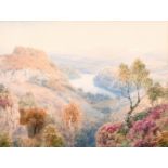 Henry Bowser Wimbush (1816-1943) British, 'Loch Drunkie', A view of the mountain loch,