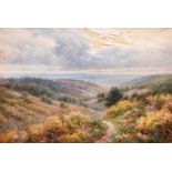 Walter Duncan (1848-1932) British, A pair of views of heathland scenes, watercolour, signed and