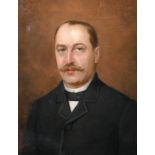 Jules Alphouse Debaene (19th century) French, A head and shoulders portrait of a gentleman, oil on