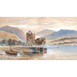 J. Berkeley Hewitt (19 century) British,' Loch Lomond' and 'Carrick Castle', a pair of watercolours,