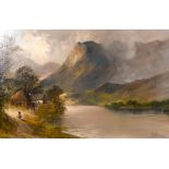 Francis. E. Jamieson (1895-1950) British, A pair of oil on canvas scenes of a Highland loch and a