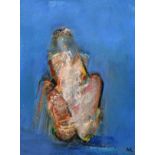 Anthony Krikharr (20th century) Dutch, Seated nude, oil on board, initialed, 14.5" x 11".