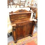 A good Regency rosewood chiffonier of small size.