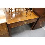 A 19th century mahogany single drawer side table.