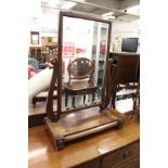 A 19th century mahogany dressing table mirror.