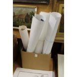 A quantity of unframed prints.