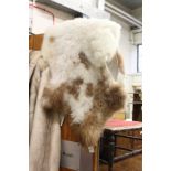 A sheepskin rug.