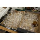 A quantity of glassware.