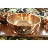 A good large copper preserve pan.