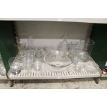 A quantity of glassware.