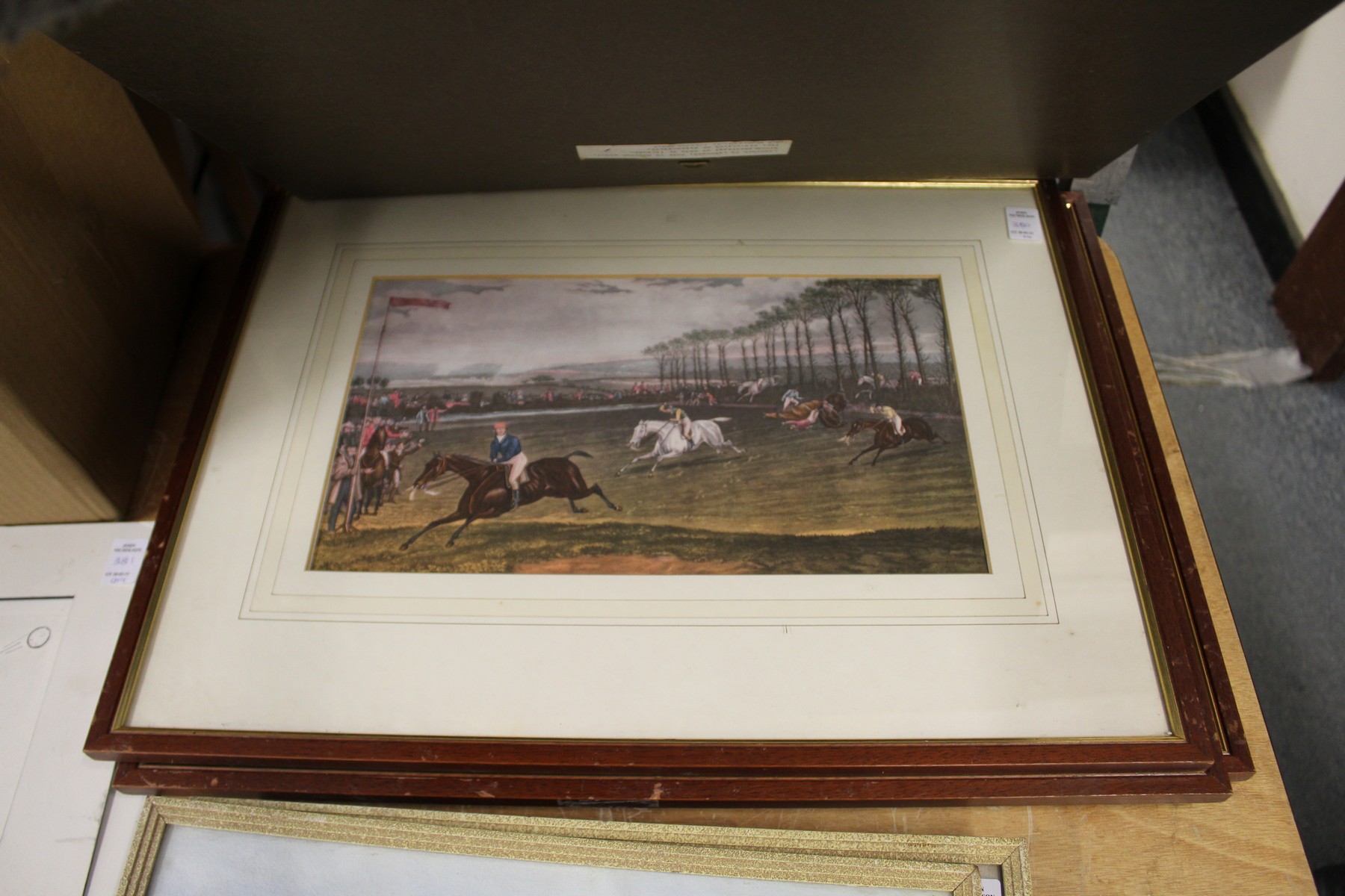 A set of four colour prints depicting steeplechase scenes. - Image 2 of 4