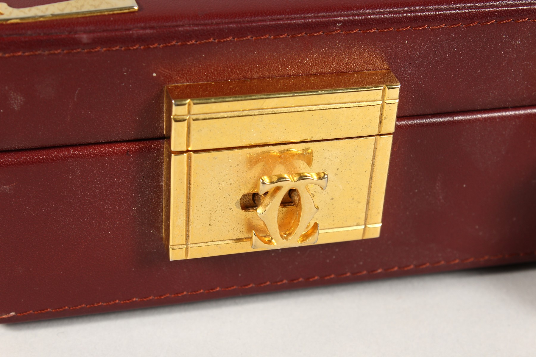 A VERY GOOD CARTIER MAROON BRIEFCASE. - Image 3 of 5