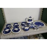 A quantity of Spode Tower pattern blue and white china.