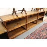 A good large oak shop counter cabinet. 9ft 6ins long.