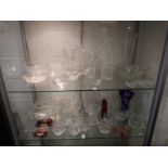 A quantity of household and decorative glassware.