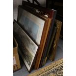 A quantity of decorative paintings and prints, engravings etc. etc.