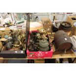 A large quantity of decorative metalwork etc.