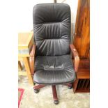 An office swivel armchair.