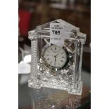 A Waterford crystal desk clock.