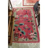 A small Chinese rug.
