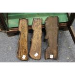 Three eastern carved hardwood moulds.