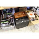 A quantity of records and DVD's etc.