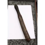 A Victorian painted wood truncheon.
