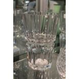 A good large Baccarat cut glass vase.