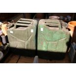 Two military jerry cans.