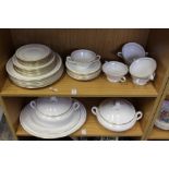 A Royal Worcester Contessa porcelain six place dinner services (appears unused).