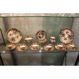 A quantity of Royal Crown Derby Imari pattern cups, saucers and plates etc.