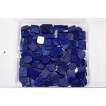 Various small pieces of lapis lazuli.