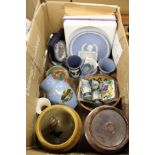 Wedgwood Jasper ware and other china.