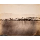 A collection of four 19th century Albumen prints of Sicilian landmarks and locations, inscribed, all
