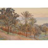 Beatrice Parsons (1870-1955) British, 'Algiers from the Villa des Oranges', watercolour, signed