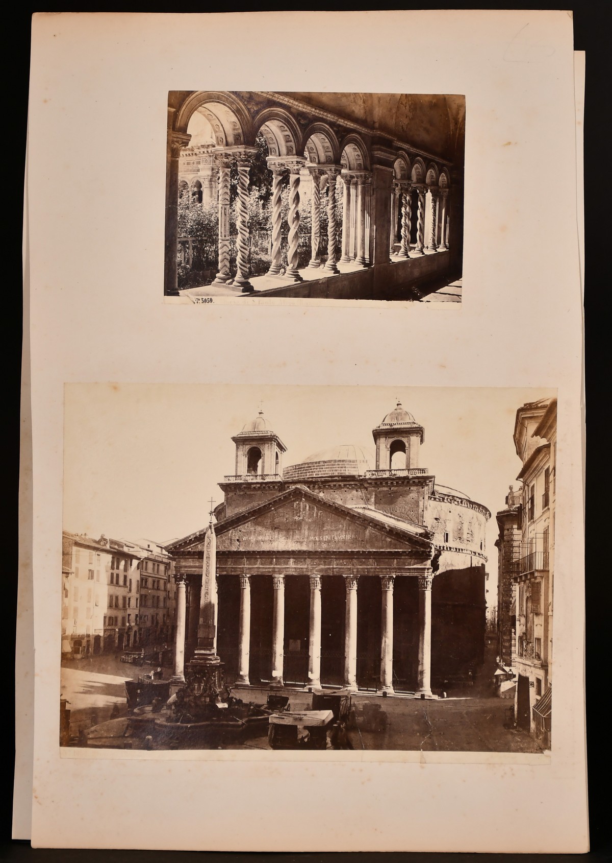A collection of 19th century Albumen views of Italian landmarks, Albumen prints, variously - Image 3 of 4