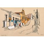 Ted Hoefsloot (20th century) South African, 'Chiappini Street' and 'Wale Street' a pair of