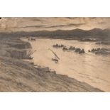 Col. Robert Charles Goff, R.E (1837-1923) Irish, View from Assouan [ASW AN] Looking South, pencil on