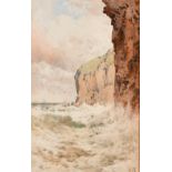 Arthur Suker (1857-1902) British. A Coastal Landscape, Watercolour, Signed with Monogram, 9.5" x