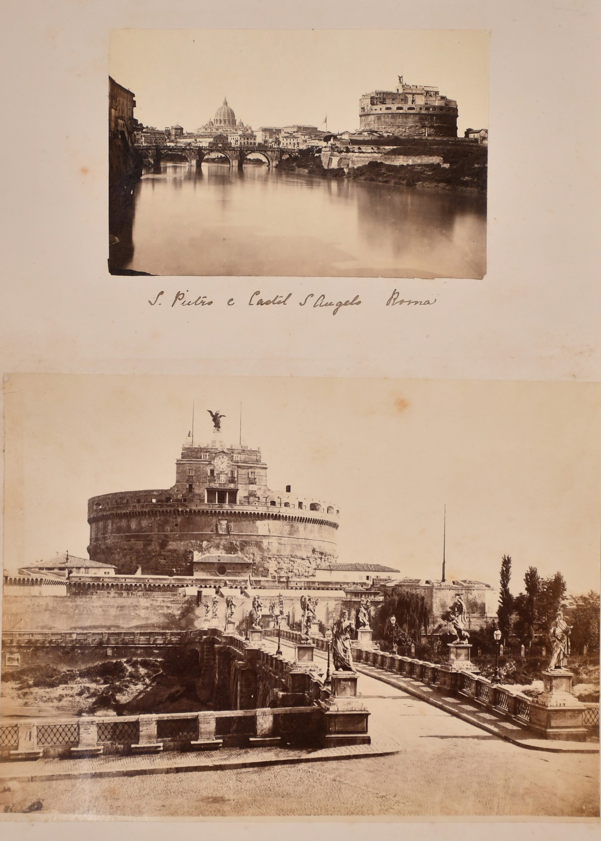 A collection of 19th century Albumen views of Italian landmarks, Albumen prints, variously