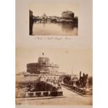 A collection of 19th century Albumen views of Italian landmarks, Albumen prints, variously