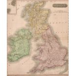 A map of the British Isles, from Thomson's new general Atlas, circa 1815, hand-coloured, 24" x 19.